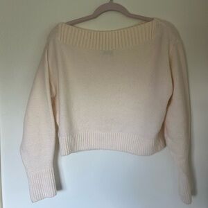 Los Angeles Atelier & Other Stories ivory sweater, boat neck, size xs
